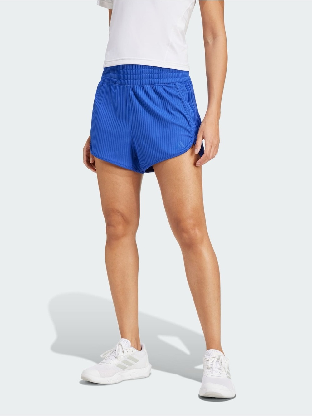 adidas Womens Athletic Track Shorts Blue